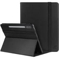 Rosso Element Hoes Geschikt voor Samsung Galaxy Tab S10 Plus | Book Case | Volledige bescherming | Elastische band | Sleep/Wake functie | Met Penhouder | Verstelbare standaard | Zwart