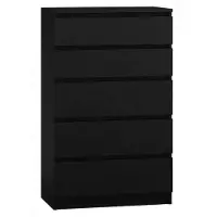 Top E Shop M5 KOMODA 5 SZUFLAD CZARNY