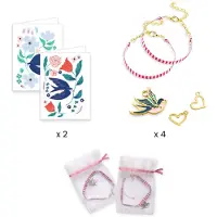 Djeco Schmuckset - Bird Bänder - - One Size - Kreatives Spielset