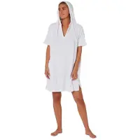 Ocean & Earth V Neck Hooded Poncho Wit S-M