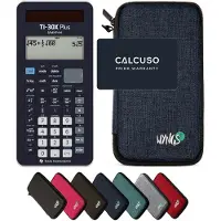 Texas Instruments TI-30X Plus MathPrint incl. WYNGS Beschermhoes Blauw - Wetenschappelijke Rekenmachine - Basis Pakket