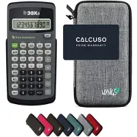 Texas Instruments TI-30Xa incl. WYNGS Beschermhoes Lichtgrijs - Wetenschappelijke Rekenmachine - Basis Pakket