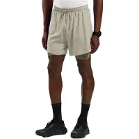Odlo Hardloopbroek Men Zeroweight 5 Inch 2-in-1 Agate Gray Vetiver-S