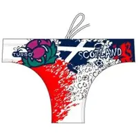 Turbo Scotland Swimming Brief Veelkleurig 7-8 Years Jongen