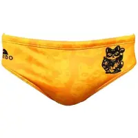 Turbo Lucky Cat Swimming Brief Geel,Oranje 4XL Man