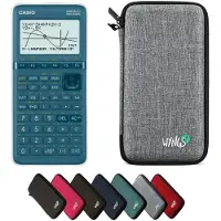Casio Graph 25+E II incl. WYNGS Beschermhoes Lichtgrijs - Grafische Rekenmachine - Basis Pakket