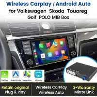 Hexinex Autoradio Draadloze CarPlay Android-decoder GPS SWC Geschikt voor VW Golf 7 Passat B8 Polo Tiguan MIB MIB2