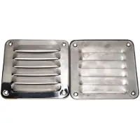 Marine Town Stainless Steel Square Vent Grid Zilver 127 x 122 mm