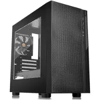 Thermaltake Versa H18, Micro-tower, PC-behuizing, Zwart, Micro ATX, Mini-ITX, SPCC, 15,5 cm