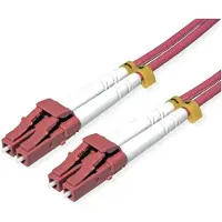 Roline glasvezelkabel 50/125µm OM4, LC/LC, staal gepantserd, LSOH, violet, 7 m