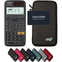 Casio fx-85GT X incl. WYNGS Beschermhoes Donkergrijs - Wetenschappelijke Rekenmachine - Basis Pakket