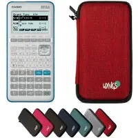 Casio Graph 35+E II incl. WYNGS Beschermhoes Rood - Grafische Rekenmachine - Basis Pakket