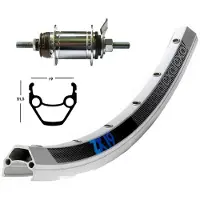 Exal Winora Zx 19 Sh.din.dh 3n80 Qr Achterwiel Racefiets