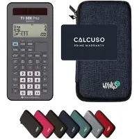 Texas Instruments TI-30X Prio MathPrint incl. WYNGS Beschermhoes Blauw - Wetenschappelijke Rekenmachine - Basis Pakket