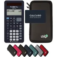 Texas Instruments TI-30X Plus MathPrint incl. WYNGS Beschermhoes Zwart - Wetenschappelijke Rekenmachine - Basis Pakket