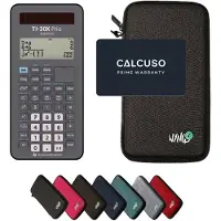 Texas Instruments TI-30X Prio MathPrint incl. WYNGS Beschermhoes Donkergrijs - Wetenschappelijke Rekenmachine - Basis Pakket