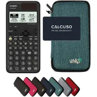 Casio fx-991CW ClassWiz incl. WYNGS Beschermhoes Turkoois - Wetenschappelijke Rekenmachine - Basis Pakket (speciaal voor België)
