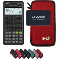 Casio fx-82ES Plus 2nd edition incl. WYNGS Beschermhoes Rood - Wetenschappelijke Rekenmachine - Basis Pakket