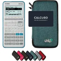 Casio Graph 35+E II incl. WYNGS Beschermhoes Turkoois - Grafische Rekenmachine - Basis Pakket
