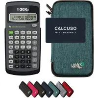 Texas Instruments TI-30Xa incl. WYNGS Beschermhoes Turkoois - Wetenschappelijke Rekenmachine - Basis Pakket