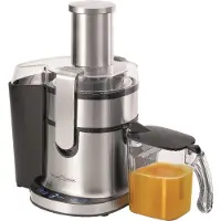 ProfiCook PC-AE 1156 automatische sapcentrifuge, met sensorbediening, LED-multifunctiedisplay en roestvrijstalen behuizing