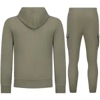 Enos Casual oversized ribbed joggingpak volwassenen trainingspak