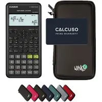 Casio fx-82ES Plus 2nd edition incl. WYNGS Beschermhoes Zwart - Wetenschappelijke Rekenmachine - Basis Pakket
