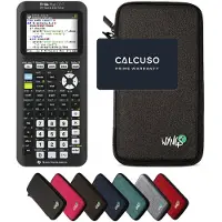 Texas Instruments TI-84 Plus Ce -T Python Edition incl. WYNGS Beschermhoes Donkergrijs - Grafische Rekenmachine - Basis Pakket