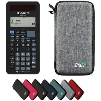 Texas Instruments TI-30X Pro MathPrint incl. WYNGS Beschermhoes Lichtgrijs - Wetenschappelijke Rekenmachine - Basis Pakket