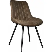 Lizzely Garden & Living Eetkamerstoel Susta donkergroen microvezel eetstoel