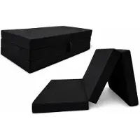 Odol-Plusz Opvouwbaar logeermatras met fauteuilfunctie - 200 x 120 x 10 cm - Schuimmatras, zwart