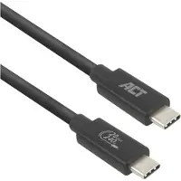 ACT AC7432 USB-C Kabel | USB4 20Gbps | Aansluitkabel | C male - C male | USB-IF gecertificeerd | 2 meter