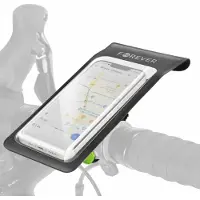 Forever Draaibare steun Waterdichte fietshouder voor smartphone met bevestiging Stuur, Zwart