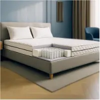 THE WHITE STONE Matras - DE WITTE STEEN - Witte Steen - 160 x 190 cm - 24 cm - Stevige ondersteuning