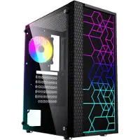 Gembird Semi-Tour ATX Behuizing - - Fornax 2500 ARGB - Multicolor - 41x49x24 cm - Compatibel met ATX
