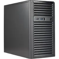 Supermicro Server, model SC732i-600B, Midi/Minitower, met 2x 600W voedingen en 4x 3.5" schijfbehuizingen