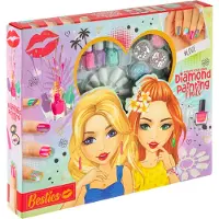 Alrico Create your own diamond painting nails - Nagelstudio meisjes - knutselen meisjes - kinder nagellak - nagellak set