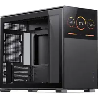 Jonsbo D31 STD, Midi-tower, computerbehuizing, zwart, geschikt voor DTX, ITX en micro ATX moederborden, staal, gaming