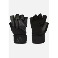 Gorilla wear Dallas Wrist Wrap Handschoenen 2.0 - Zwart/Grijs - 3XL