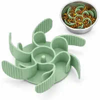 BOTC Anti Schrokbak Hond - Voerbak Hond - 11 cm - Slow Feeder - Groen