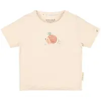 Little Dutch T-shirt zand Beige Jongens Stretchkatoen Ronde hals Printopdruk - maat 50