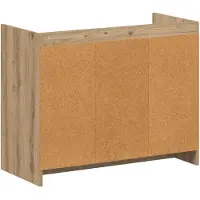 vidaXL Schoenenkast 85 x 39,5 x 70 cm Bewerkt hout Artisanaal eiken