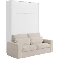 Vente-unique Bedkast hout wit 140 x 200 cm RAPILI