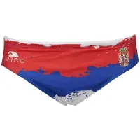Turbo Srbja Swimming Brief Rood,Blauw XL Man