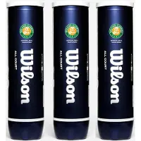 Wilson Roland Garros All Court Tennisballen - 3 Kokers x 4 Ballen - 12 Ballen Totaal