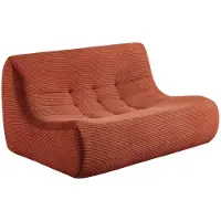 Sweeek Fauteuil corduroy 2 zitplaatsen Terracotta