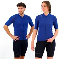 Santini - Sensation S/S Jersey - Fietsshirt S, blauw