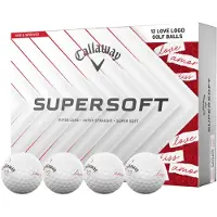 Callaway Supersoft 2025 White Valentine Golfbal