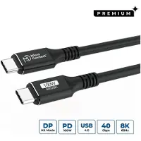 Microconnect USB4CC3 USB-kabel USB4 Gen 3x2 3 m USB C 100 W Zwart