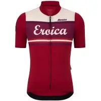 Santini Eroica Orcia Korte Mouw Wielertrui Rood XS Man